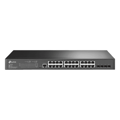 Switch Gigabit Administrable / 24 Puertos RJ45 / 4 Puertos SFP 1G / 56 Gbps / Sin Ventilador / Omada SDN TL-SG3428 TP-LINK