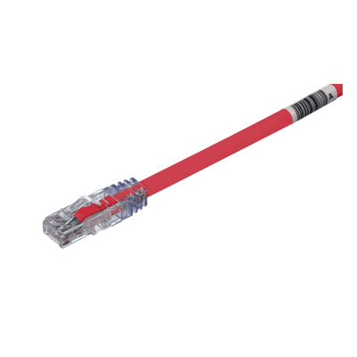 Cable de Parcheo UTP, Cat6A, 24 AWG, CM, Color Rojo, 7.62 Metros (25 Pies) UTP6AX25RD PANDUIT