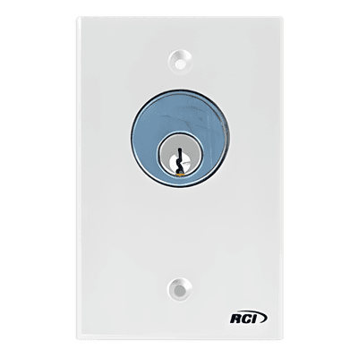 Interruptor con Llave / Acción Mantenida / SPDT 3A @ 125 VCA / Aluminio Anodizado / Montaje Superficie o Encastrado 960MACYLKAK RCI - DORMAKABA