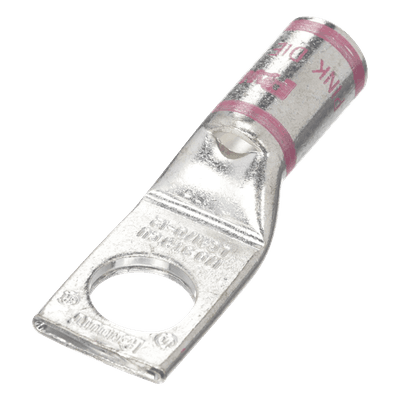Zapata de Compresión / Calibre 1/0 AWG / Barreno 1/2 pulgada / Acero Galvanizado / 1 Orificio / Talón para Mirilla