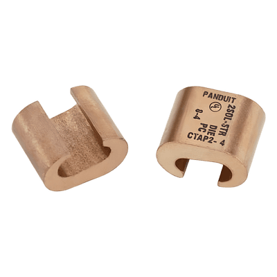 Conector de Compresión Tipo C / Rango 1/0 a 2/0 AWG / Cobre Sin Oxígeno / Aplicación Malla de Tierra CTAP2/0-2/0-X PANDUIT
