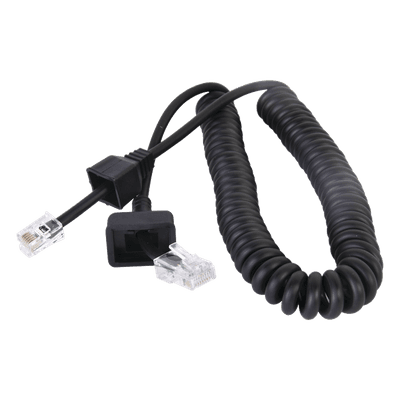 Cable para Micrófono de Radio Móvil / Conector RJ-45 de 6 Pines / Longitud 300 mm (11.8 in) / Cobre Desnudo / Temperatura -20~105°C / Funda PP-PU TXK222 TXPRO