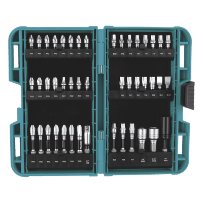 Juego de brocas de impacto / 45 piezas / Acero alta resistencia / Diseño hexagonal / Maletín organizador E-01650 MAKITA