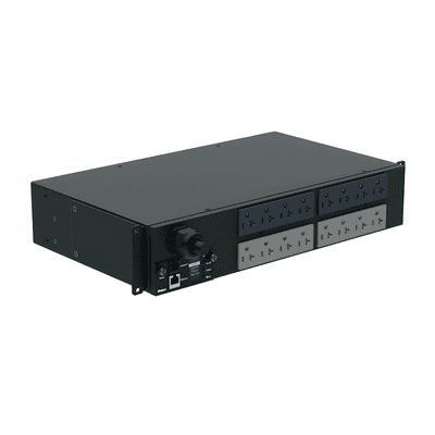 PDU Monitoreable / 16 Salidas 5-20R / Entrada NEMA L5-30P / Horizontal 19 in / 120 Vca / 30 A / 2 UR P16D12M PANDUIT