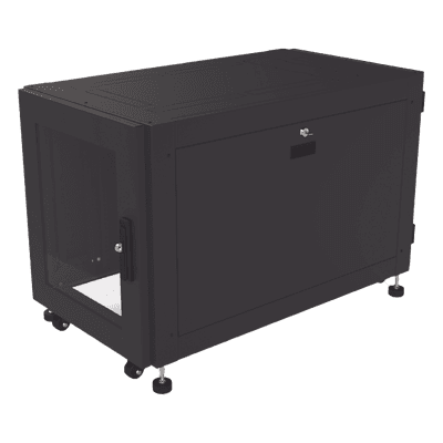 Gabinete Profesional de Piso para Telecomunicaciones de 12UR, 1000 mm Profundidad, Se envía el Gabinete armado. LP-60100-12UR2 LINKEDPRO BY EPCOM