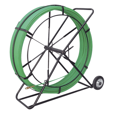 Guía de Fibra de Vidrio / 9 mm / 200 m / 656 pies / Contenedor Metálico con Ruedas 14-FV-200 TULMEX