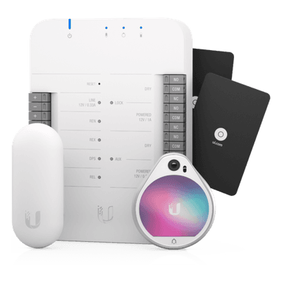 UniFi Access Kit de Inicio, con HUB, Reader Pro, Reader Lite y 20 tarjetas, para acceso a una sola puerta UA-SK UBIQUITI