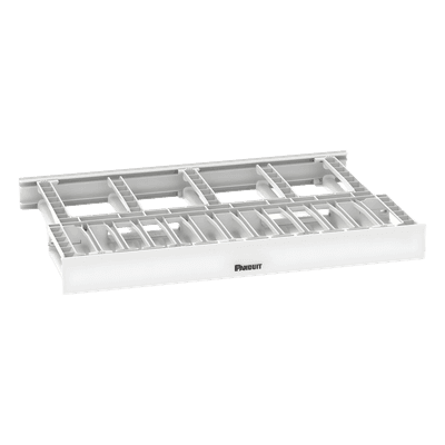 Organizador de Cables Horizontal / Doble Frontal y Posterior / Rack 19in / 1UR / Alta Densidad / ABS NM1WH PANDUIT