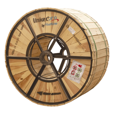 Cable de Fibra Óptica ADSS / Monomodo G.652D / 12 Hilos / Armadura Anti-Roedor / Span 200 m (656.2 ft) / Tensión 7000N / Anti-Tracking 110kV