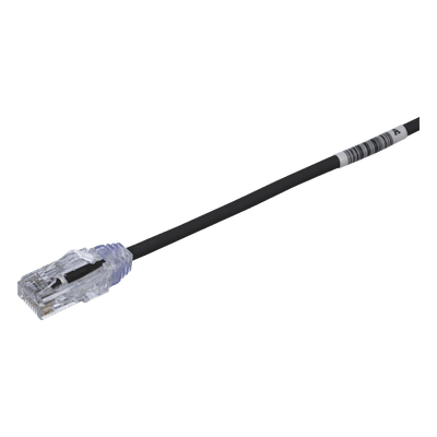 Cable de Parcheo Cat6 / UTP 28AWG / Diámetro Reducido 3.8 mm / 0.5 m (1.64 ft) / LSZH-CM / PoE++ UTP28SP0.5MBL PANDUIT