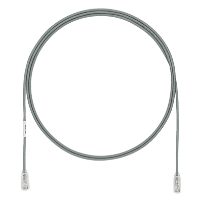 Cable de Parcheo Cat6 / 28AWG / UTP / 1.5m (4.92 pies) / Diámetro 3.8mm / CM/LSZH / Gris