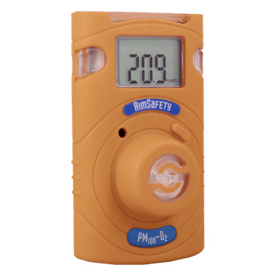 Monitor Personal de Gas / Monogás O2 / Pantalla LCD / Alarma Triple / IP67 / Durabilidad 2 Años PM100-O2 MACURCO - AERIONICS