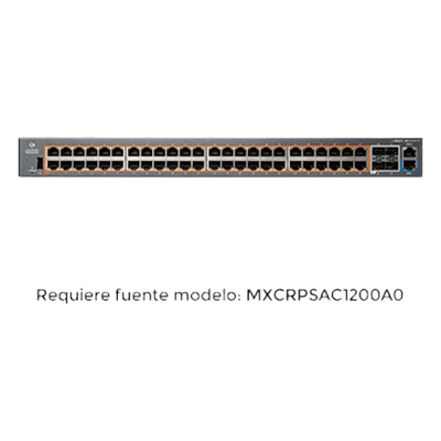 Switch PoE inteligente / cnMatrix EX2052R-P / PoE+ / 48 puertos x 1 Gps / 4 SFP+, fuente de alimentación extraíble MX-EX2052GXPA-10 CAMBIUM NETWORKS