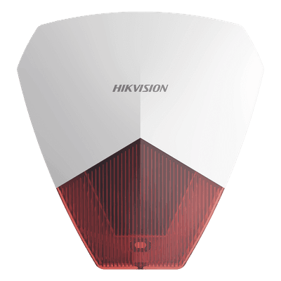 Sirena Estrobo Cableada / 105 dB / LED Rojo / IP54 / 12V CC / -25°C a 60°C / 140 x 134 x 33 mm DS-PS1-R HIKVISION