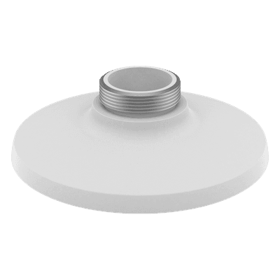 Adaptador de Montaje tipo Plato / Aluminio / Ø154.8 mm (Ø6.09') x 47 mm (1.85') / 200 g (0.44 lb) / Blanco / Compatible con Domos Fisheye 5MP SBP-300HMW5 Hanwha Techwin Wisenet
