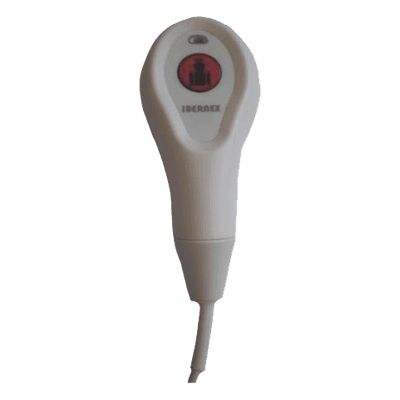 Pulsador de Cama con Indicador LED / Grabado Braille / IP65 / Cable Ignífugo 2 m (6.6 ft) / Conector Mini-Jack NX0871 IBERNEX