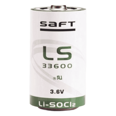 Batería de Litio Industrial / Tamaño D / 3.6 V / 17 Ah / 61.2 Wh / Pulso 400 mA / Hermética Vidrio-Cristal