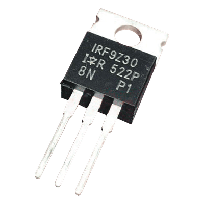 Transistor MOSFET / Canal P / 50 V / 18 A / 0.14 Ω / 74 W / TO-220AB IRF9Z30 SYSCOM