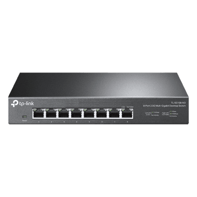 Switch no administrable / 8 puertos 2.5G / 40 Gbps switching / Fanless / Auto-negociación 100M/1G/2.5G TL-SG108-M2 TP-LINK