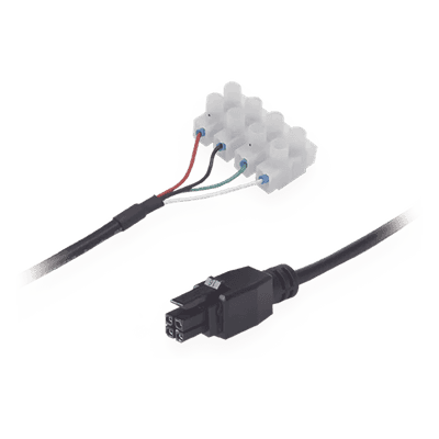 Cable de Potencia / Terminal de Tornillo 4 Vías / Conector 4-Pin 3 mm / 26 AWG / 2000 mm (6.56 ft) / Codificación por Color PR2FK20M TELTONIKA