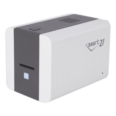 Impresora de Tarjetas PVC / Semi-Automática Manual / Color y Monocromo 24 s / Resolución 300/600/1200 ppp / Borde a Borde / CR80 PVC y Poliéster SMART21SK IDP