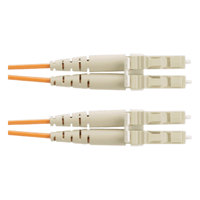 Jumper de Fibra Optica Multimodo 62.5/125 OM1, LC-LC Duplex, OFNR (Riser), Color Naranja, 2 Metros F62ERLNLNSNM002 PANDUIT