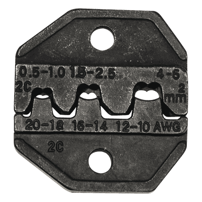Matriz Ponchadora / Terminales sin Aislamiento o de Cilindro Abierto / 10-20 AWG / 64 g / Compatible con Pinza VDV200-010