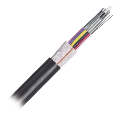 Cable de Fibra Óptica / 12 Hilos / OSP Planta Externa / Dieléctrico / OM4 50/125 / MDPE / 3.28 pies