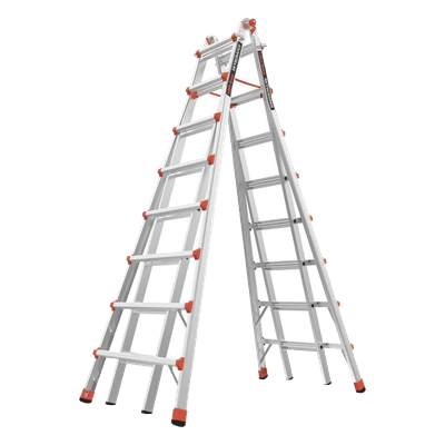 Escalera telescópica en A / 21 ft (6.4 m) / 11 ft (3.35 m) ajustable / Aluminio de alta resistencia / 103 lbs (46.7 kg) SKYCRAPER-21C Little Giant Ladder Systems