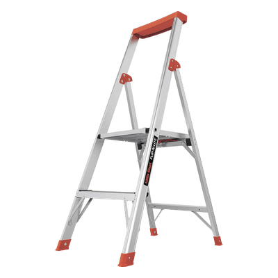 Escalera / 2 Peldaños / 1.2 m (3.9 ft) / Aluminio / Bandeja Herramientas / Antideslizante FLIPNLITE-2C Little Giant Ladder Systems