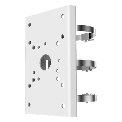 Montaje de Aro para Poste / Metal / 120 x 130 x 85 mm / 2.6 lb / Blanco