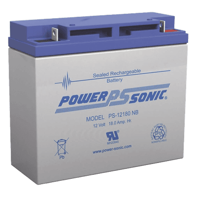 Batería de Respaldo AGM/VRLA / 12V / 18 Ah / Terminales NB / Vida Útil 5 Años / Libre de Mantenimiento