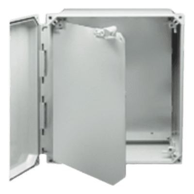 Gabinete para exterior / IP66 NEMA 4X / Policarbonato UV / 14' x 12' x 6' / Riel DIN 35mm / Gestión de cables GAB-FD3XX OPTEX