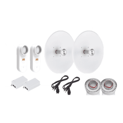 Kit de Enlace Punto a Punto / 16 km (52.5 ft) / 27 dBi / 5.1-6.4 GHz / 700 Mbps C5XTP27 RF ELEMENTS