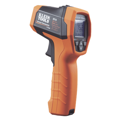 Termómetro Infrarrojo / Doble Láser / IR y Sonda Tipo K / Rango -40 a 650 °C (-40 a 1200 °F) / Resolución 20:1 / Emisividad Ajustable IR-10K KLEIN TOOLS