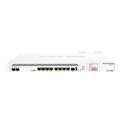CoreCloud Router Mikrotik, CPU 36 Núcleos, 8 puertos Gigabit, 2 puertos SFP+ CCR1036-8G-2S+ MIKROTIK