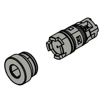 Válvula de aspiración / Compatible con actuadores serie 400, 422, 450 / Regulación precisa de flujo de aire / Control ajustable de velocidad de apertura 4404095 FAAC