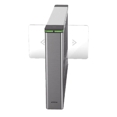 Torniquete Swing Central / Expansión de Carriles / TCP/IP iVMS-4200 / Carril 90 cm (35.4 in) / 6,000,000 MCBF / 12 Pares IR / Acero Inoxidable SUS304 / IP54 DS-K3B501SX-M/M-DP90 HIKVISION