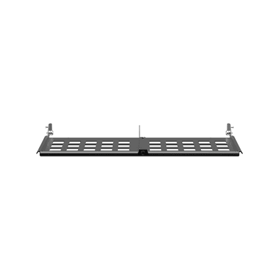Organizador de Holgura para Fibra Óptica / 1 UR / 12 Casetes / Acero / 8.88' (225.5 mm) Profundidad / Negro FLEX-PLATE1U PANDUIT