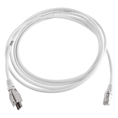 Patch Cord / Cat6A 1/10G Ethernet / 4 Pares / S/FTP / LS0H / 15 m (49.21 pies) / Marfil T4A-S15M-B02L SIEMON