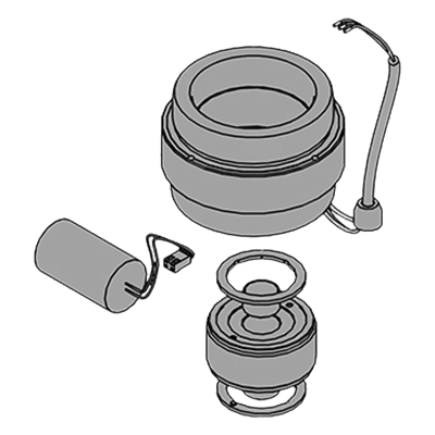 Estator para operador de puerta / Condensador 18 µF integrado / Compatible FAAC 844 / 230V AC / Uso residencial y comercial 63003161 FAAC