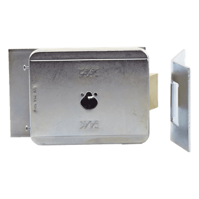 Cerradura Electromecánica / 12 VCA / Placa Suelo / Operación Manual por Cilindros 712650 FAAC