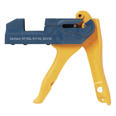 Herramienta de Terminación / Para Conectores de Impacto 110 / Leviton 61110, 5G110 y 6110G / Operación con Una Mano / Cabezal Ajustable JR-LEV-2 FLUKE NETWORKS