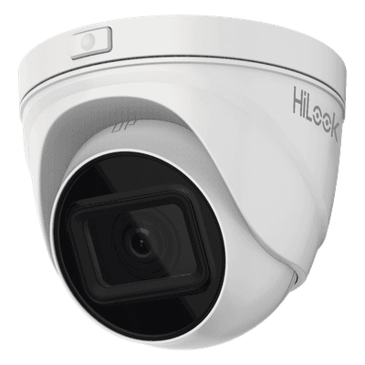 Turret IP / 4 MP / Lente Motorizado 2.8-12 mm / IR 30 m / PoE / IP67 / WDR 120dB / Micro SD 256 GB / H.265+ / 98 pies IR