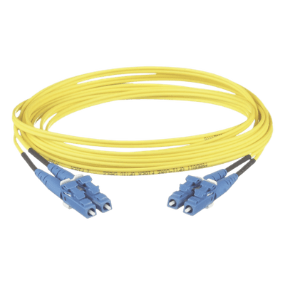 Jumper de Fibra Óptica / Monomodo OS2 9/125 / LC-LC Dúplex / LSZH / 3 m (9.84 ft) / 1.6 mm / Amarillo F92ELLNLNSNM003 PANDUIT