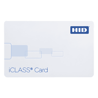 Tarjeta de Proximidad iCLASS / 2 KB / Perforación Vertical / Preprogramada 26 Bits / PVC 2000PGGMV26 HID