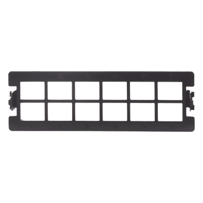Placa Acopladora Vacía / 12 Puertos SC Simplex o LC Duplex / 19 Pulgadas / Compatible APC-UPC LP-FO-D12 LINKEDPRO BY EPCOM