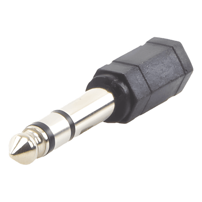 Adaptador de audio / 3.5mm hembra a 6.35mm macho / Estéreo / 0.25 pies EP-ADAP63 EPCOM PROAUDIO
