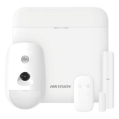 Kit de Alarma Inalámbrica / 48 Zonas / GSM 3G/4G / Wi-Fi 2.4 GHz / PIR con Cámara 640x480 / AES-128 / 433 MHz