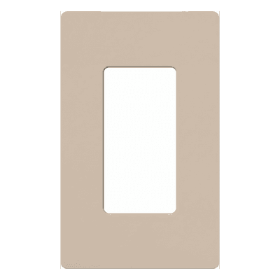 Placa de Pared / 1 Espacio / Diseño sin Tornillos / Perfil 7.6 mm / Acabado Satinado Taupe / Compatible con Controles Designer SC1TP LUTRON ELECTRONICS